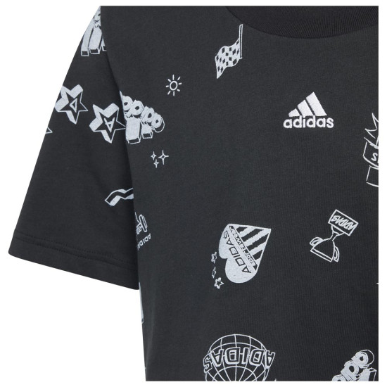 Adidas Παιδική κοντομάνικη μπλούζα JG BLUV Q3 AOP